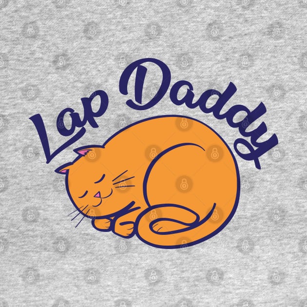 Lap Daddy (orange cat) by mcillustrator